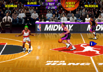 NBA 행 타임 화면