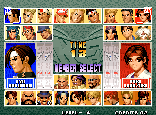 더 킹 오브 파이터즈 '96 플레이 화면 1